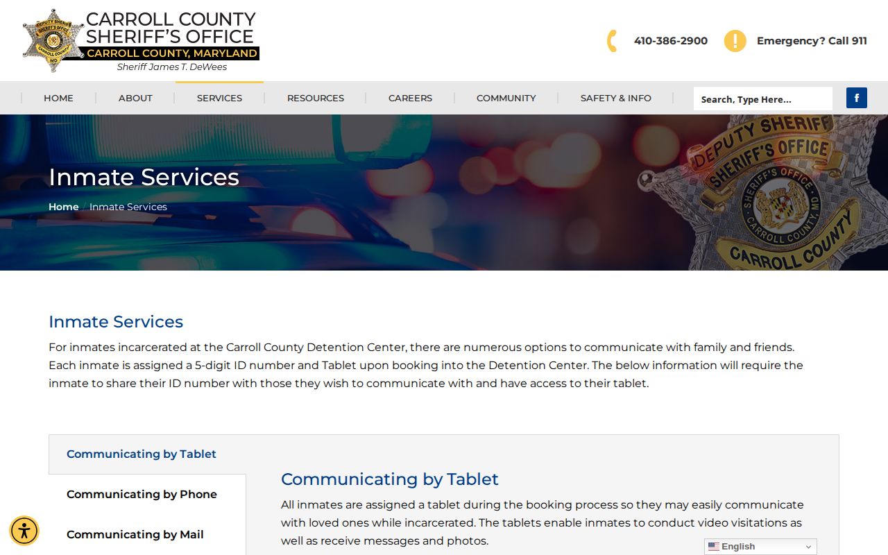 Carroll County release mugshot and corrections records request source